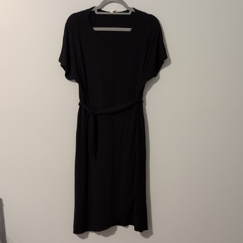 Pink Blush Black Maternity Dress
